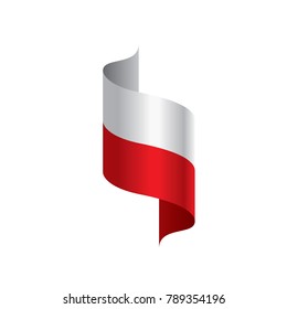 Poland flag, vector illustration