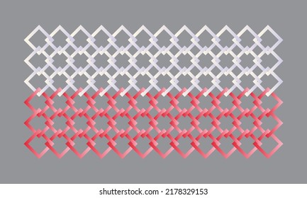 Ilustración vectorial de la bandera polaca realizada en el diseño de tejido. Red sin fin.
