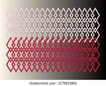 Poland flag vector illustration done in weaving design. Endless network.
