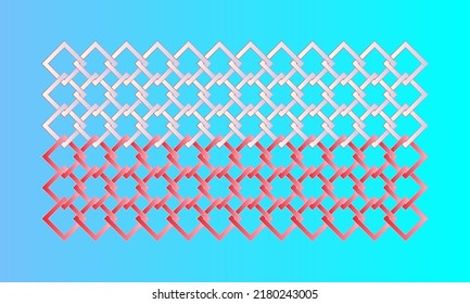 Poland flag vector illustration done in weaving design. Endless network.
