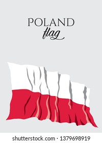 Poland Flag. Flag of Poland vector. Vector illustration. EPS 10.