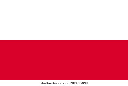 Poland flag vector illustration An Illustration of a Stamp with the Flag of Poland