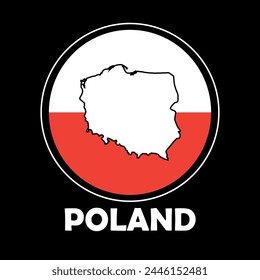 Poland graphic print , Abstract fashion drawing and creative design for t-shirts, mugs, graphic tee, sweatshirt, cases, etc. Illustration in modern style for clothes.