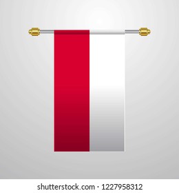 Poland hanging Flag
