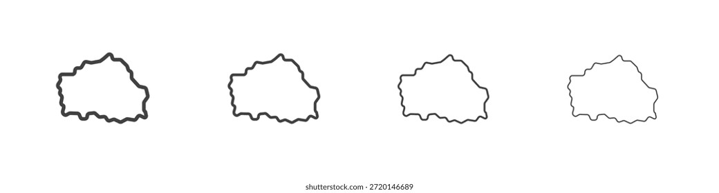 Polen Symbol Konzept Lineares Piktogramm. Einfache Elementgrafik.