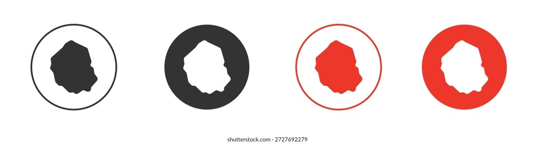 Symbol für Polen. Einfaches, flaches Design für Web oder mobile App. Minimaler Vektorgrafik-Logotyp.