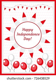 Poland Independence Day templates for your design. Brochure, flyer, greeting card, invitation, poster. Isolated on white background. Vector illustration