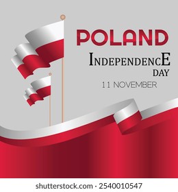 Poland Independence Day Vector Illustration. Suitable for greeting card poster and banner. 11 November poland independence day design vector illustration