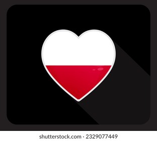 Ícono de la bandera del Orgullo de Amor en Polonia
