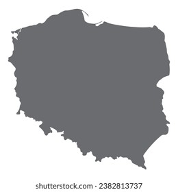 Poland map. Map of Poland in high details 