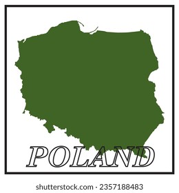 Poland map icon vector illustration symbol design