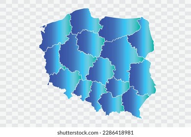 Poland Map teal blue Color Background quality files png