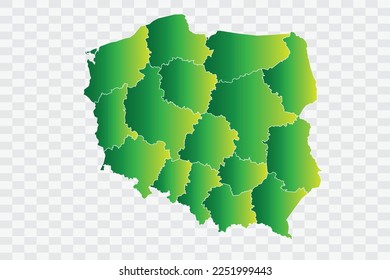 Poland Map yellowish green Color Background quality files png