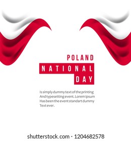 Poland National Day Vector Template Design Illustration