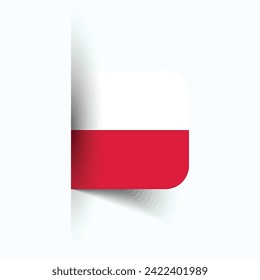 Poland national flag, Poland National Day, EPS10. Poland flag vector icon