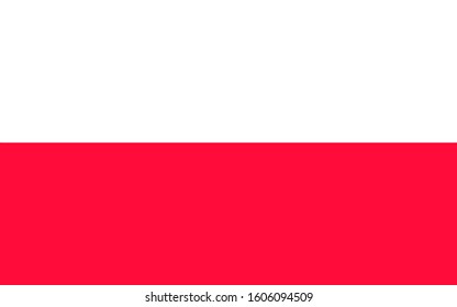 Poland. National flag. Icon. Symbol. Vector illustration on white background.