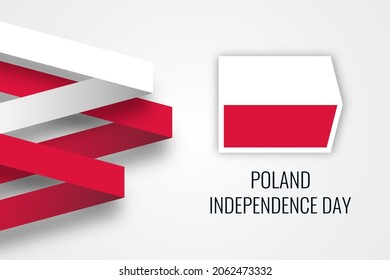 Poland national independence day illustration template design