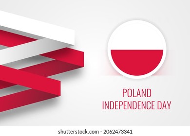 Poland national independence day illustration template design