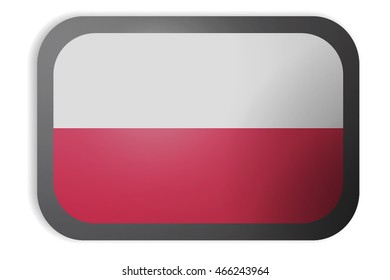 Poland, Polish Flag with black boarder
