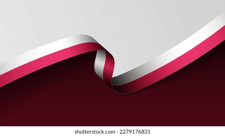Poland ribbon flag background. Element of impact for the use you want to make of it.