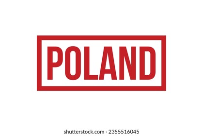 Poland Rubber Stamp Seal Vector