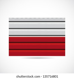 Poland siding produce business company icon illustration