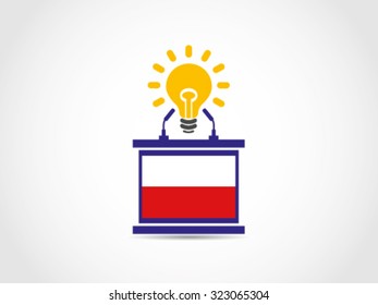 Poland Speech Podium Idea