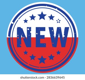 Poland stamp design flag vector and illustration with the blue colour background 