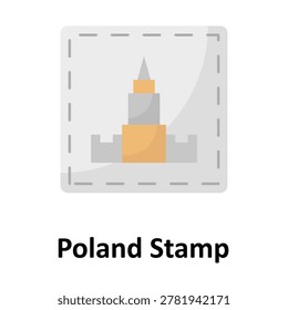 Poland Stamp Vector Icon which can easily modify or edit
