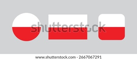 Poland symbol vector illustration. polish flag symbol. Poland flag symbol