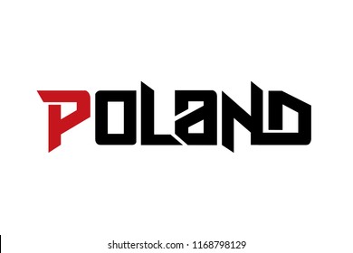 Poland typography design vector, for t-shirt, poster and other uses