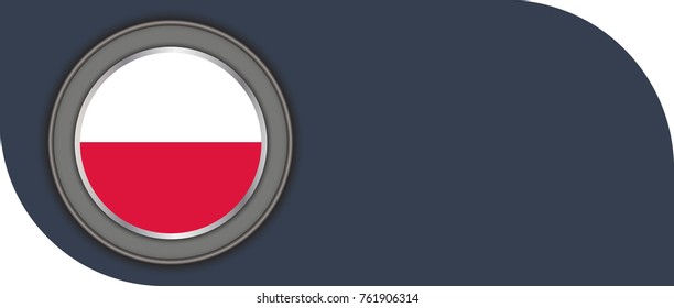 poland vector flag illustration. eps10.