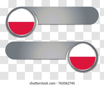 Poland vector flag illustration. vector match scoreboard illustration. eps10.