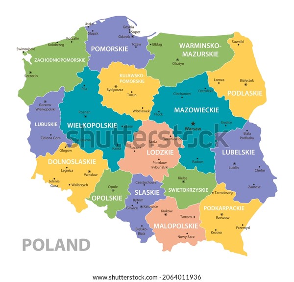 Poland Vintage Map High Detailed Vector Stock Vector (Royalty Free ...