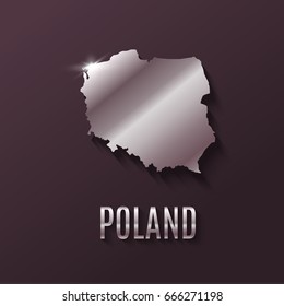 Poland World map. World geography. vector illustration.