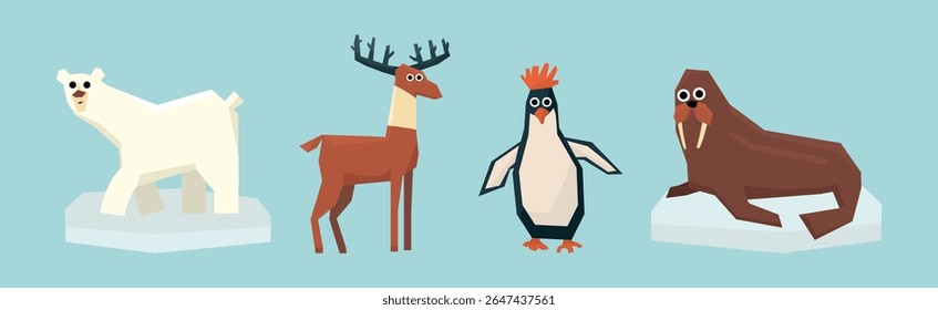 Conjunto Vetorial Polar Animal e Fauna do Norte Frio