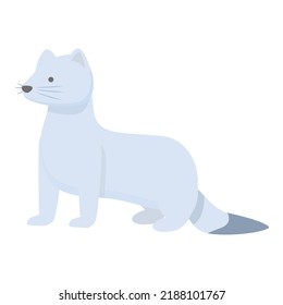 Polar animal icon cartoon vector. Alaska elk. North forest