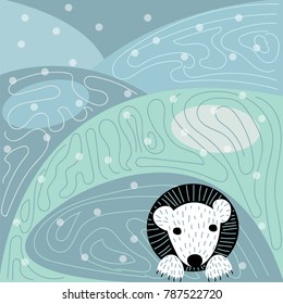 polar bear in the Arctic