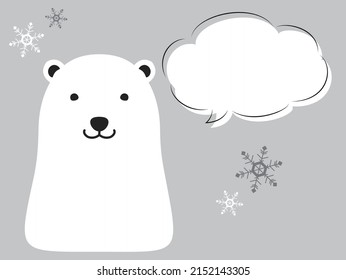 Polar bear with balloon (cool image)