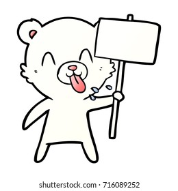 caricatura del oso polar