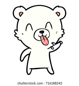 caricatura del oso polar