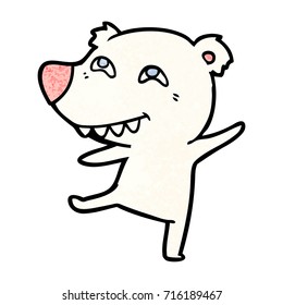 desenho animado de urso polar