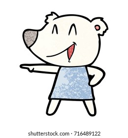 caricatura del oso polar