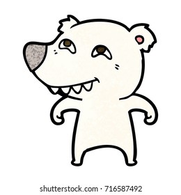 caricatura del oso polar