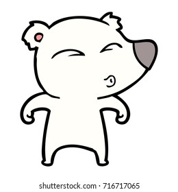 caricatura del oso polar
