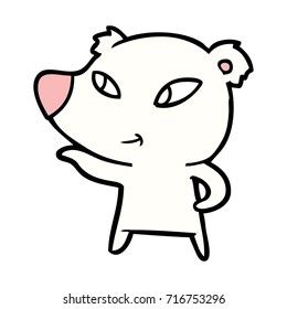 caricatura del oso polar