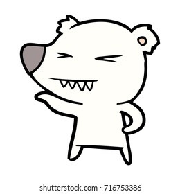 caricatura del oso polar