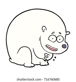 caricatura del oso polar