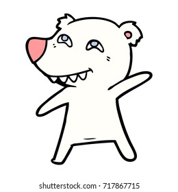 caricatura del oso polar