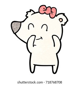 caricatura del oso polar